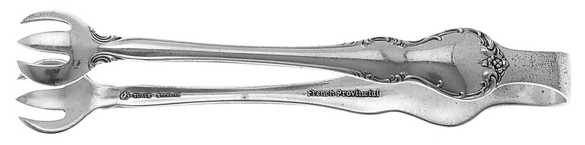 French Provincial (Sterling, 1948) Sugar Tongs by Towle Silver-1