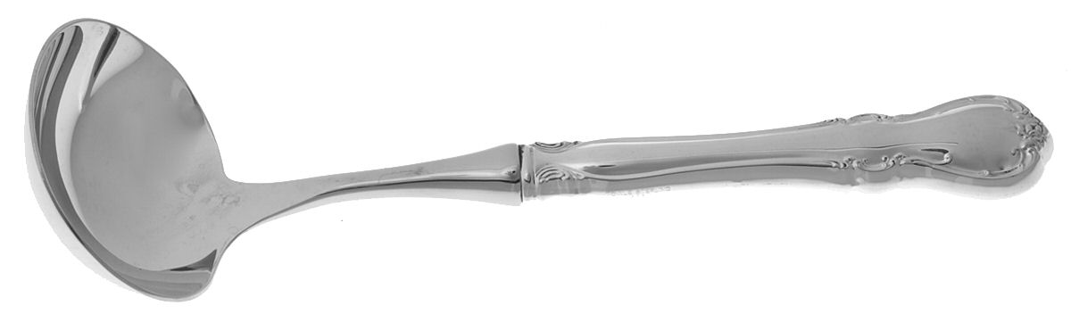French Provincial (Sterling, 1948) Hollow Handle Gravy Ladle with Stainless Bowl by Towle Silver-1