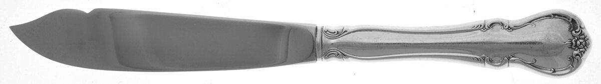 French Provincial (Sterling, 1948) Individual Fish Knife with Stainless Blade by Towle Silver-1