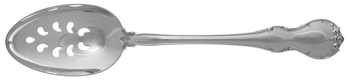 French Provincial (Sterling, 1948) Pierced Tablespoon (Serving Spoon) by Towle Silver-1