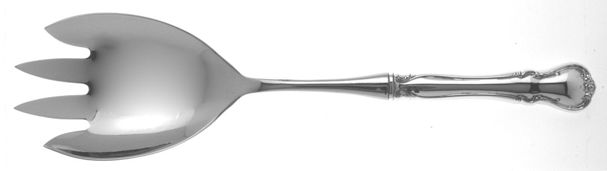 French Provincial (Sterling, 1948) Salad Serving Fork with Stainless Prongs by Towle Silver-1