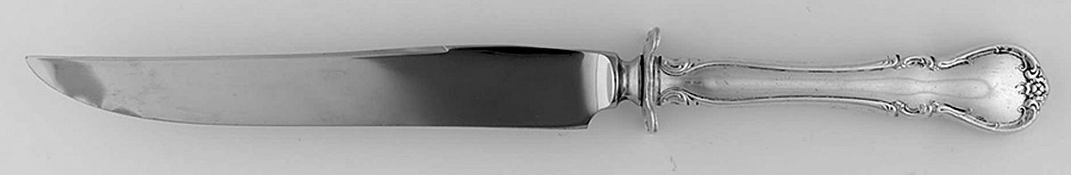 French Provincial (Sterling, 1948) Small Carving Knife Stainless Blade W/Sterling Gua by Towle Silver-1