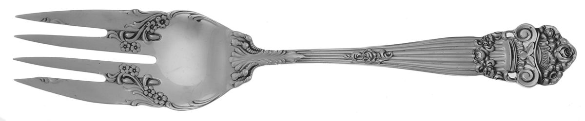 Georgian (Sterling, 1898, Old) Fork-Cold Meat/Servg-Sm/Solid by Towle Silver-1
