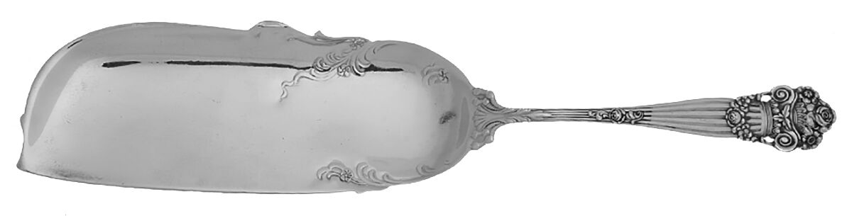 Georgian (Sterling, 1898, Old) Large Flat Handle Crumb Knife/Crumber by Towle Silver-1
