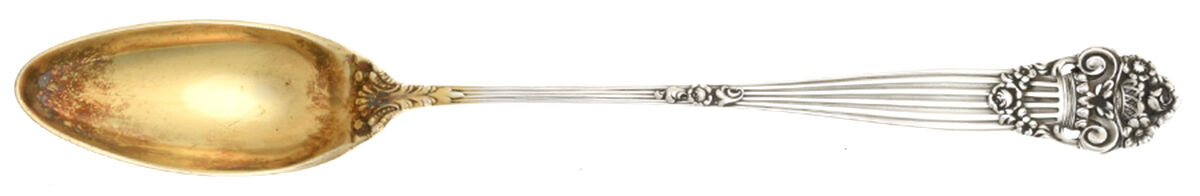 Georgian (Sterling, 1898, Old) Chow Chow Spoon by Towle Silver-1