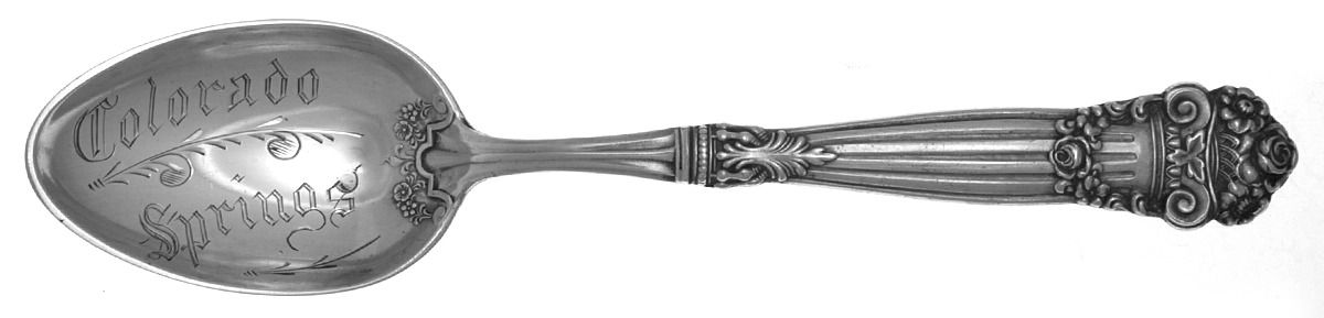 Georgian (Sterling, 1898, Old) Souvenir Spoon (Teaspoon) by Towle Silver-1