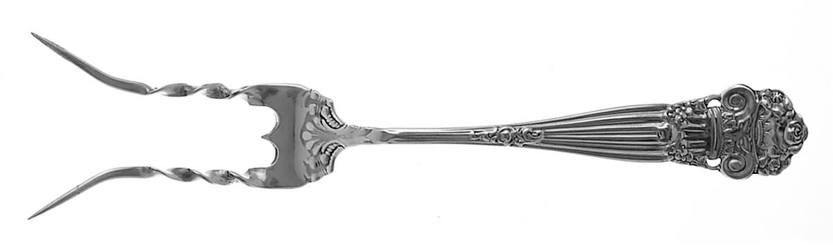 Georgian (Sterling, 1898, Old) Altered Fork Baked Potato Fork by Towle Silver-1