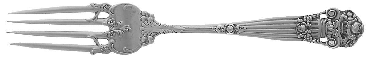 Georgian (Sterling, 1898, Old) Solid Youth Tea Fork by Towle Silver-1