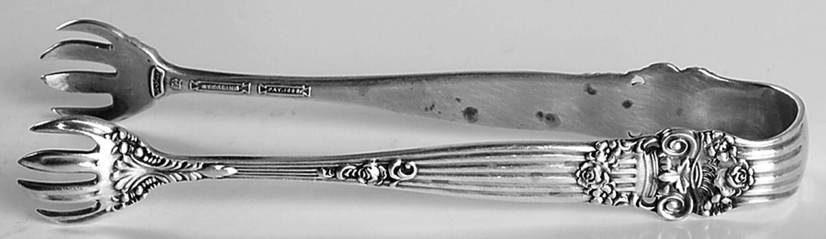 Georgian (Sterling, 1898, Old) Large Sugar Tongs by Towle Silver-1