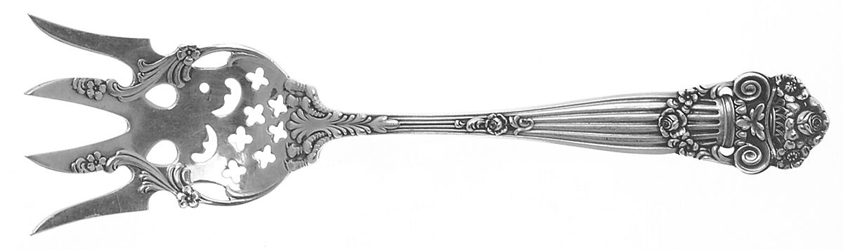 Georgian (Sterling, 1898, Old) Small Chipped Beef Fork by Towle Silver-1