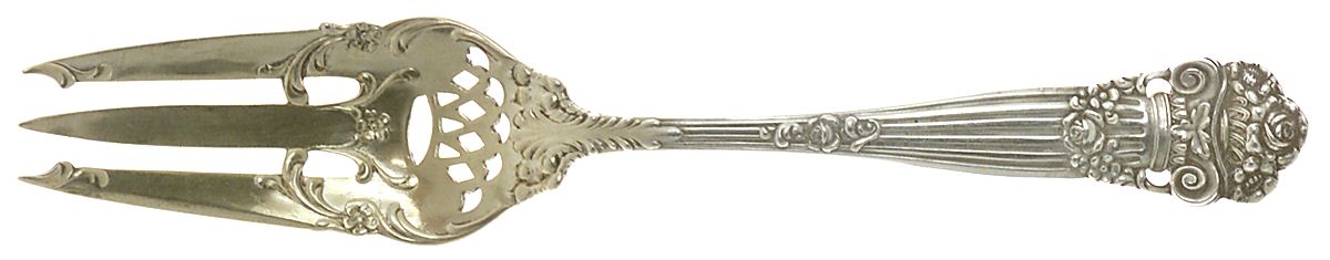 Georgian (Sterling, 1898, Old) Old Style Pickle Fork by Towle Silver-1