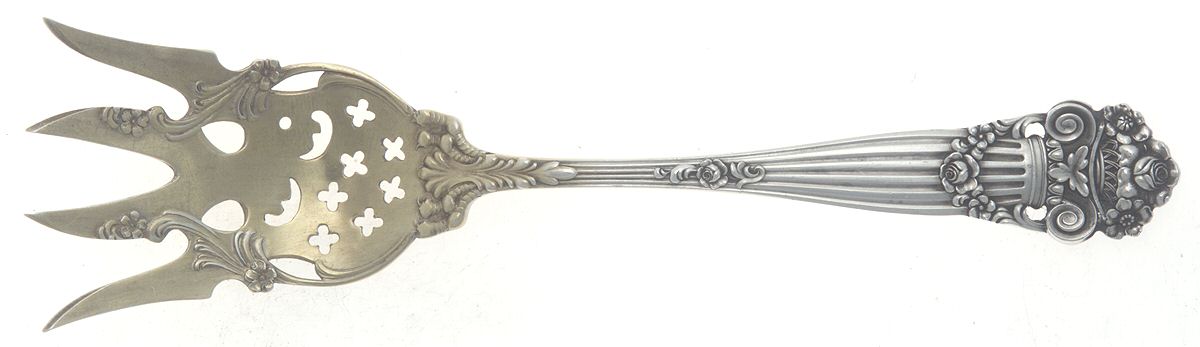 Georgian (Sterling, 1898, Old) Small Chipped Beef Fork by Towle Silver-1