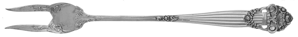 Georgian (Sterling, 1898, Old) Short Handle Pickle/Olive Fork by Towle Silver-1