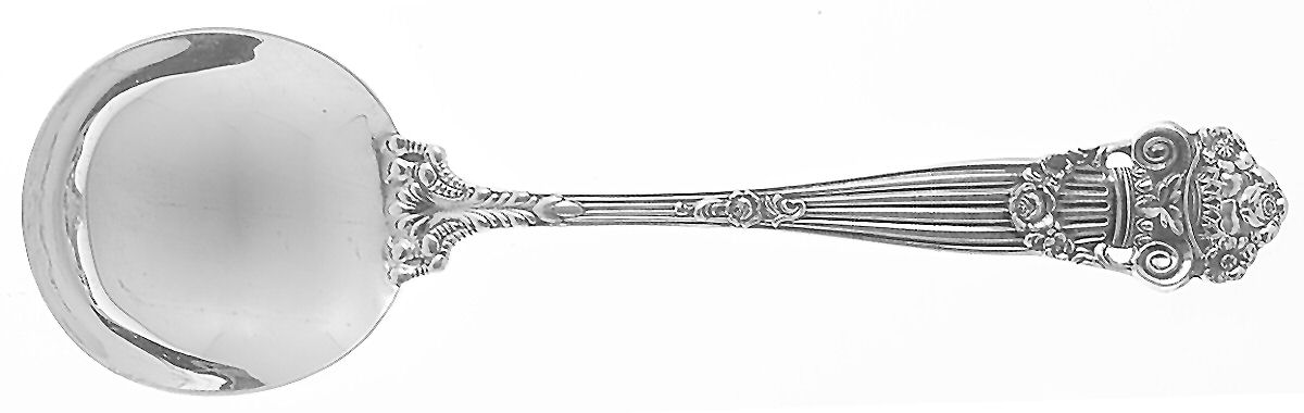 Georgian (Sterling, 1898, Old) Round Bowl Soup Spoon (Cream Soup) by Towle Silver-1