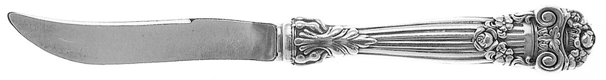 Georgian (Sterling, 1898, Old) Individual Fruit Knife with Silverplate Blade by Towle Silver-1