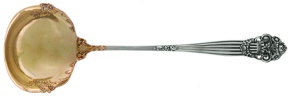 Georgian (Sterling, 1898, Old) Solid Piece Cream Ladle by Towle Silver-1