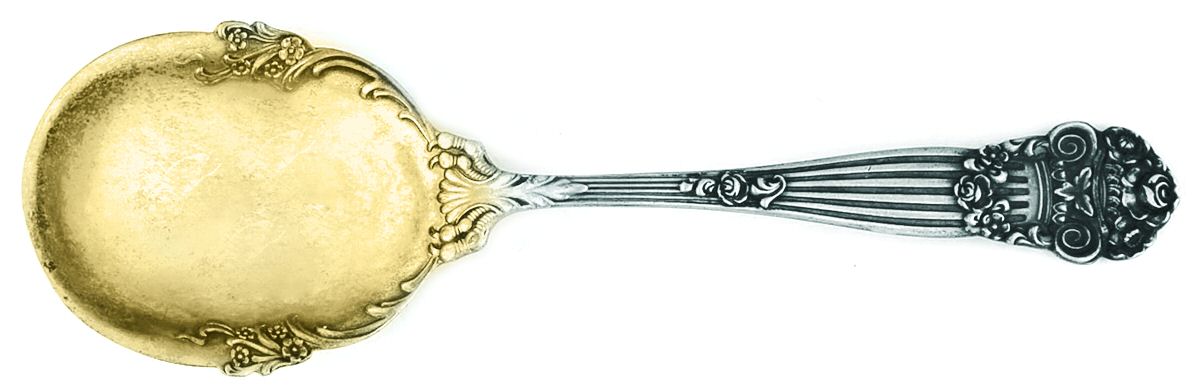 Georgian (Sterling, 1898, Old) Large Jelly Spoon by Towle Silver-1