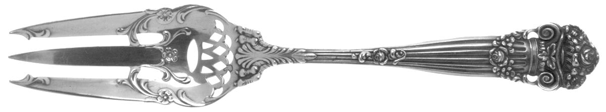 Georgian (Sterling, 1898, Old) Old Style Pickle Fork by Towle Silver-1