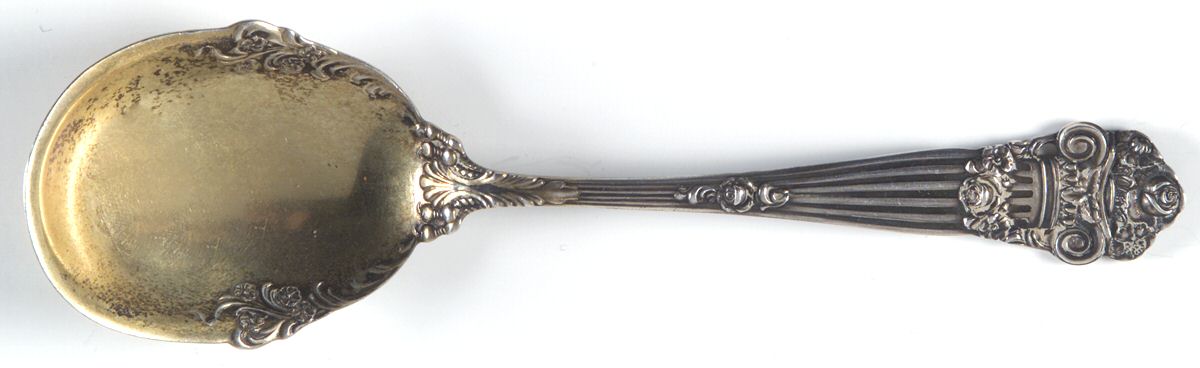 Georgian (Sterling, 1898, Old) Sugar Spoon by Towle Silver-1