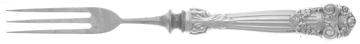 Georgian (Sterling, 1898, Old) Individual 3 Prong Stainless Bird Fork by Towle Silver-1