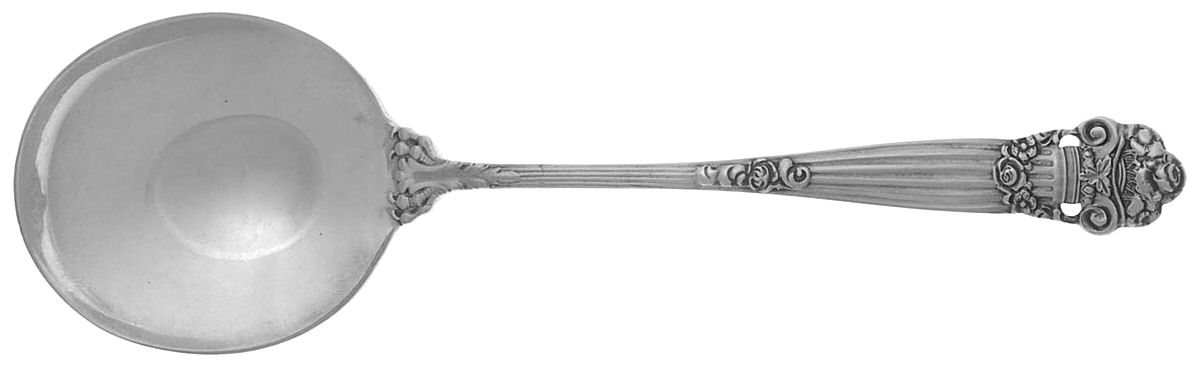 Georgian (Sterling, 1898, Old) Round Bowl Soup Spoon (Bouillon) by Towle Silver-1