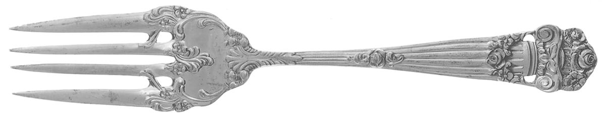 Georgian (Sterling, 1898, Old) Individual Salad Fork by Towle Silver-1