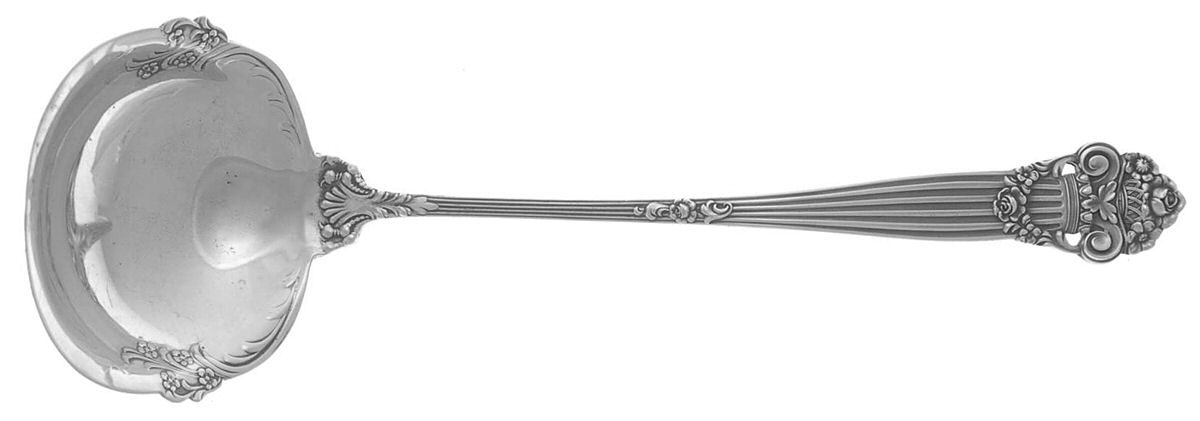 Georgian (Sterling, 1898, Old) Solid Piece Cream Ladle by Towle Silver-1