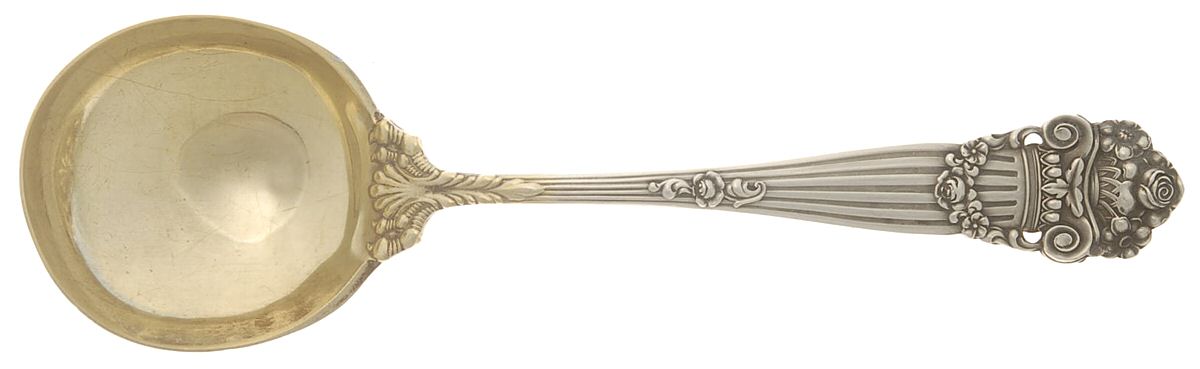Georgian (Sterling, 1898, Old) Round Bowl Soup Spoon (Gumbo) by Towle Silver-1
