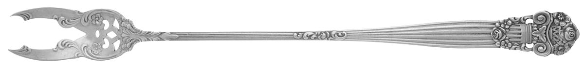 Georgian (Sterling, 1898, Old) Long Handle Olive Fork by Towle Silver-1