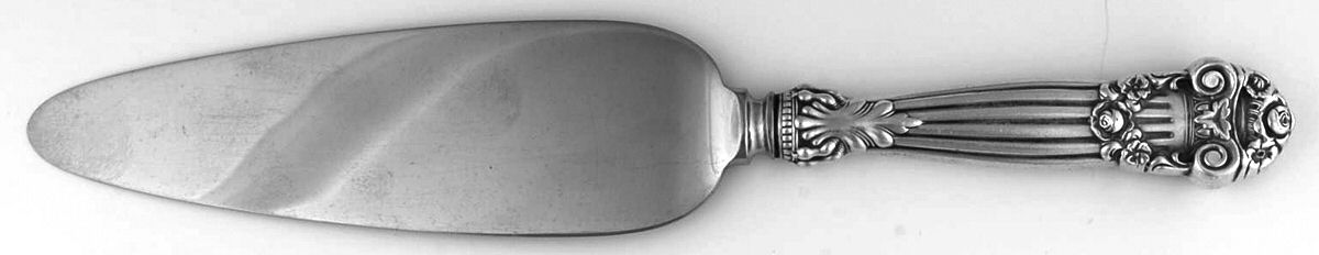 Georgian (Sterling, 1898, Old) Pie Server with Stainless Blade by Towle Silver-1