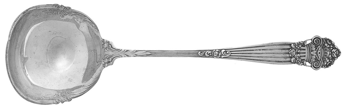 Georgian (Sterling, 1898, Old) Large Solid Soup Ladle by Towle Silver-1