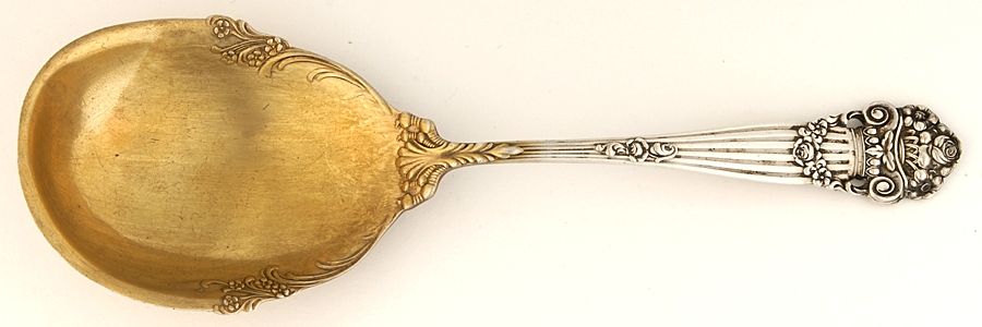 Georgian (Sterling, 1898, Old) Small Solid Berry/Casserole Spoon by Towle Silver-1