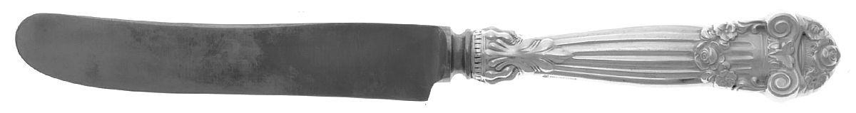 Georgian (Sterling, 1898, Old) Old French Hollow Knife with Bolster by Towle Silver-1