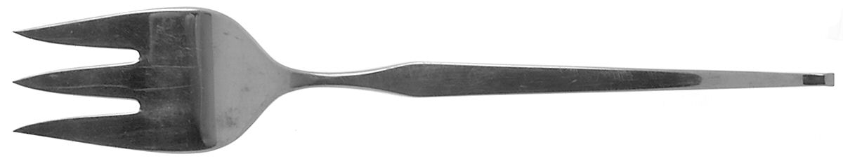 Glimmer (Stainless) Large Solid Cold Meat Serving Fork by Towle Silver-1