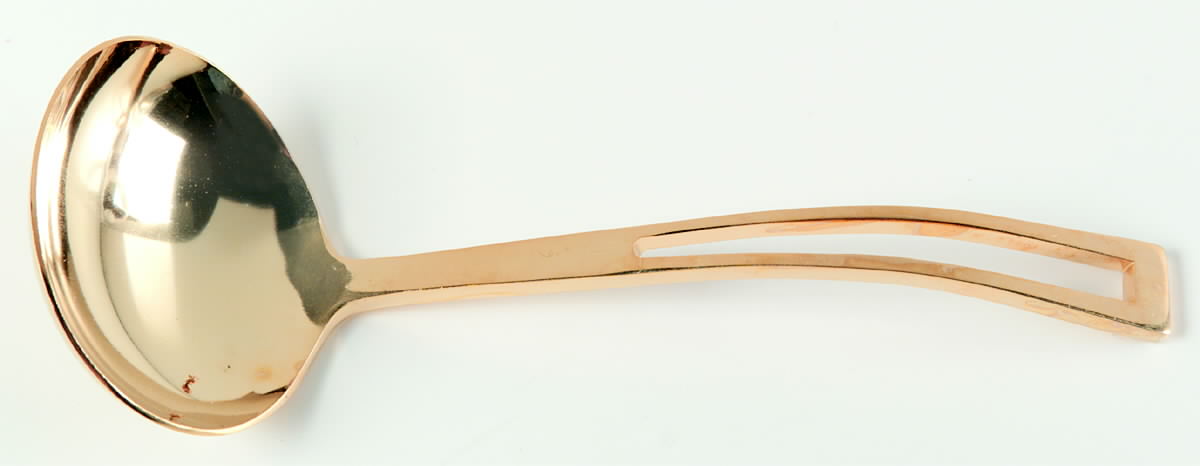 Gold Aperto (Gold Electroplate) Solid Gravy Ladle by Towle Silver-1