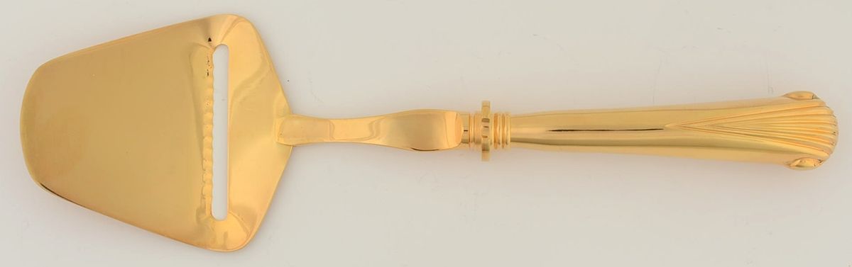 Gold Aristocrat (Gold Electroplate) Cheese Plane Solid Piece by Towle Silver-1