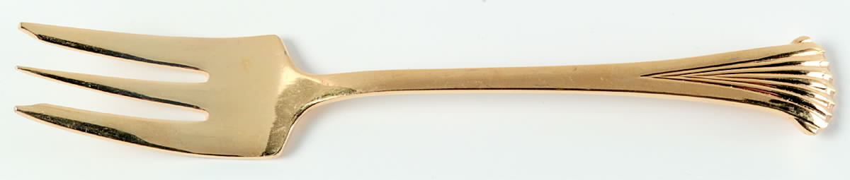 Gold Aristocrat (Gold Electroplate) Individual Salad Fork by Towle Silver-1