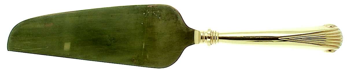 Gold Aristocrat (Gold Electroplate) Pie & Cake Server with Stainless Blade by Towle Silver-1