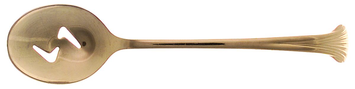 Gold Aristocrat (Gold Electroplate) Pierced Tablespoon (Serving Spoon) by Towle Silver-1