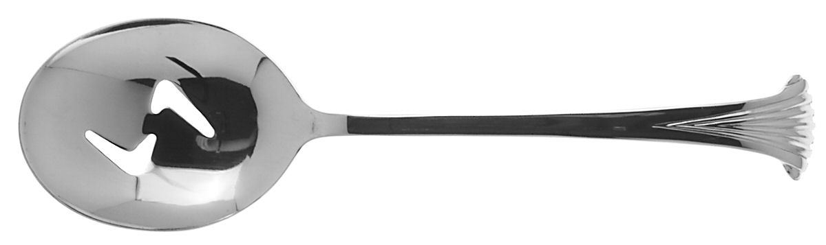 Gold Aristocrat (Gold Electroplate) Pierced Tablespoon (Serving Spoon) by Towle Silver-1