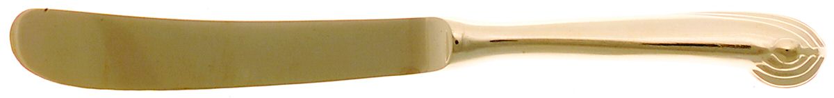 Gold Aristocrat (Gold Electroplate) Butter Spreader Hollow Hdl-Paddle/Stainless Blade by Towle Silver-1