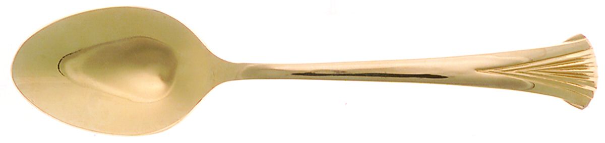 Gold Aristocrat (Gold Electroplate) Demitasse Spoon by Towle Silver-1
