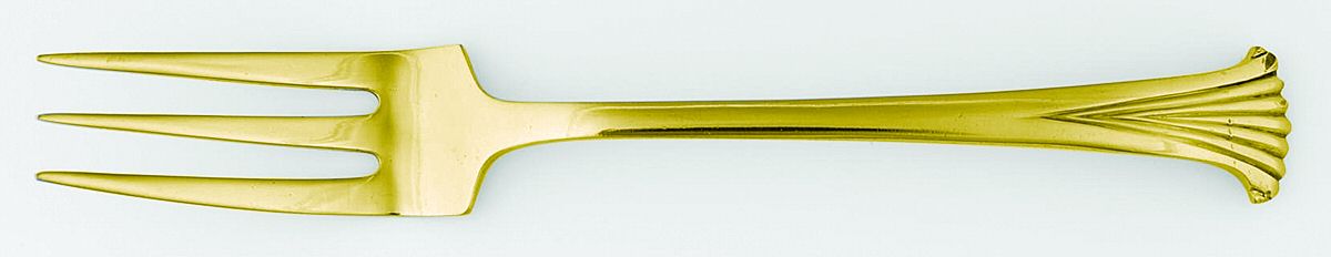 Gold Aristocrat (Gold Electroplate) Individual Salad Fork by Towle Silver-1