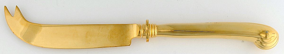 Gold Aristocrat (Gold Electroplate) Solid Cheese Serving Pick by Towle Silver-1