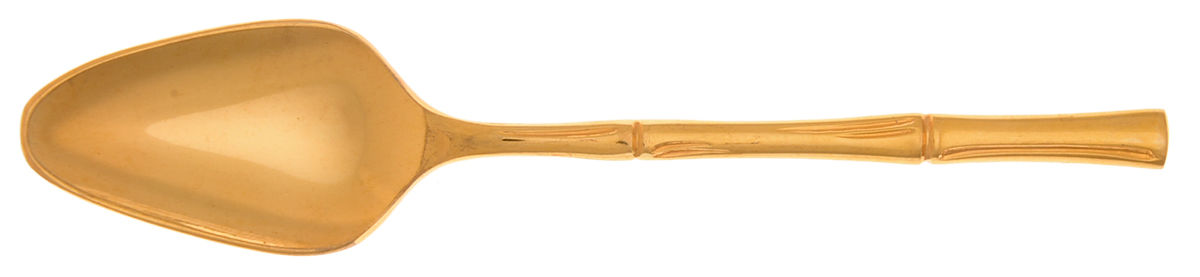 Gold Bamboo (Gold Electroplate) Demitasse Spoon by Towle Silver-1