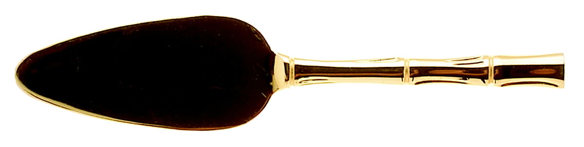 Gold Bamboo (Gold Electroplate) Solid Cheese Server by Towle Silver-1