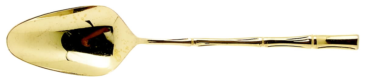 Gold Bamboo (Gold Electroplate) Tablespoon (Serving Spoon) by Towle Silver-1
