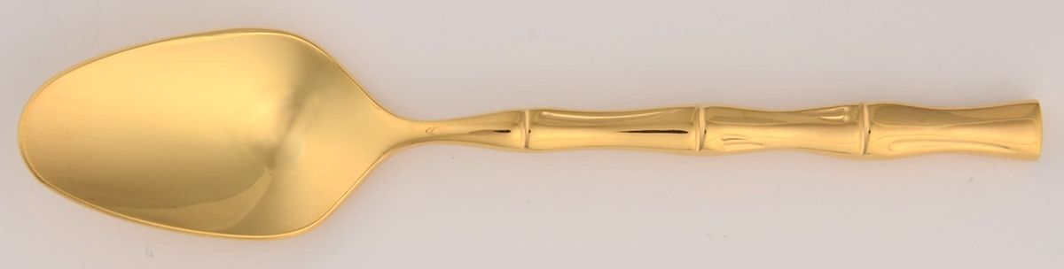Gold Bamboo (Gold Electroplate) Five O'Clock Teaspoon by Towle Silver-1