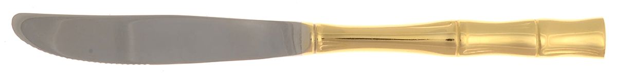 Gold Bamboo (Gold Electroplate) Modern Solid Knife by Towle Silver-1