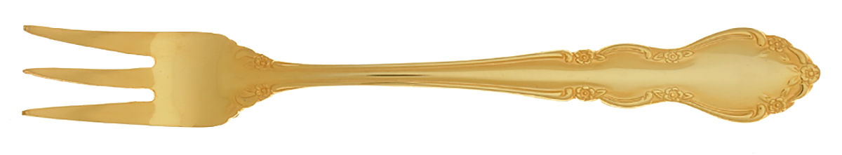 Golden Baroness (Gold Electroplate) Cocktail/Seafood Fork by Towle Silver-1